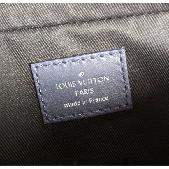 Louis Vuitton Duo Messenger Navy Shadow Calf Leather W/Strap & Removable PM Poch - Picture 14 of 16